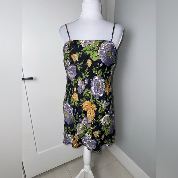 Farm Rio Capri Floral Black Sleeveless Mini Dress/XS/SMALL - Picture 4 of 10